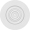 Ekena Millwork Standard Grayson Bullseye Rosette with Square Edge, 4"W x 4"H x 1"P ROSP040X040X100GRY02 - alternate 2